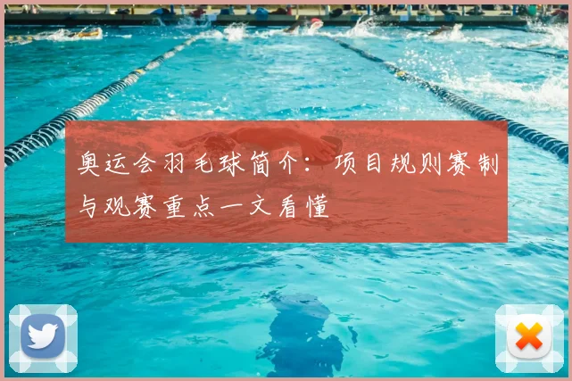 奥运会羽毛球简介：项目规则赛制与观赛重点一文看懂